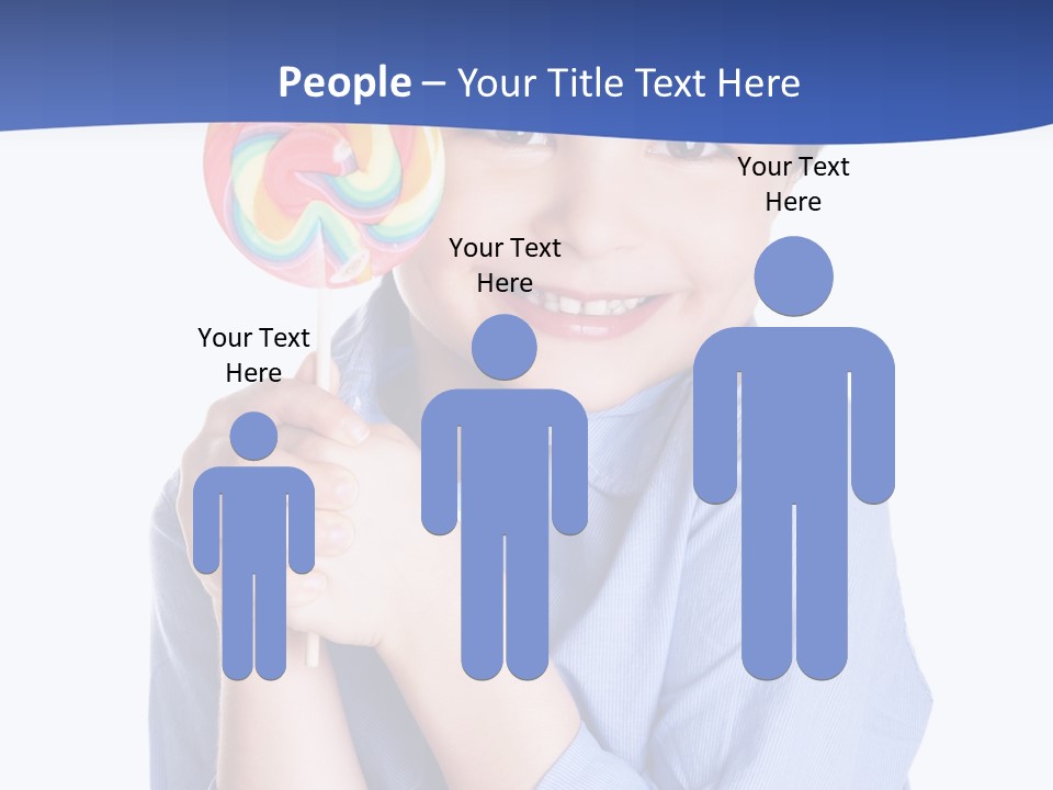 Baby Tongue Yelloy PowerPoint Template