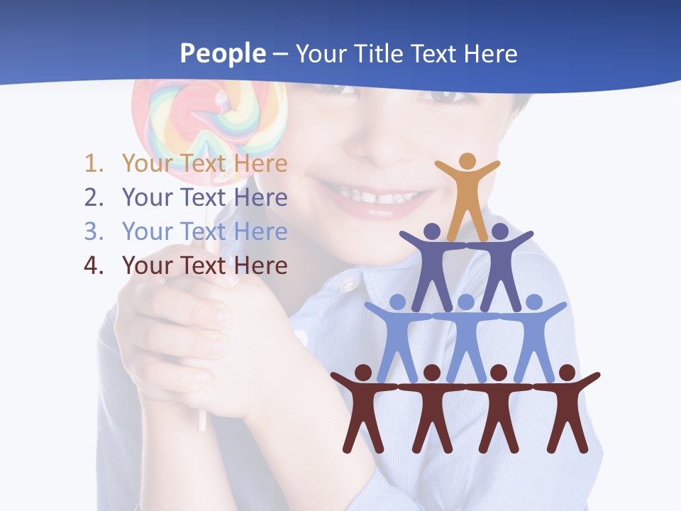 Baby Tongue Yelloy PowerPoint Template