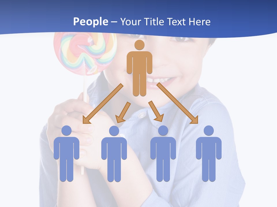 Baby Tongue Yelloy PowerPoint Template