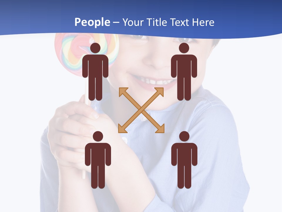 Baby Tongue Yelloy PowerPoint Template