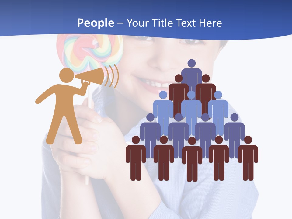 Baby Tongue Yelloy PowerPoint Template