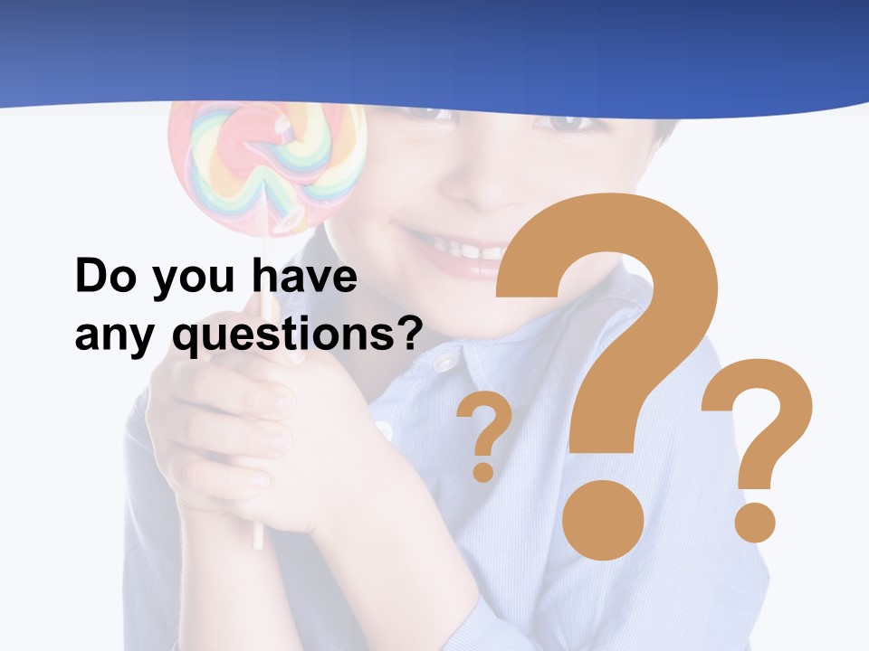 Baby Tongue Yelloy PowerPoint Template