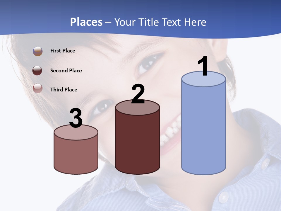 Serious Happy Caucasian PowerPoint Template