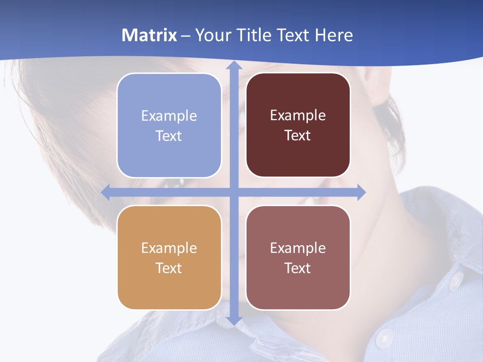 Serious Happy Caucasian PowerPoint Template