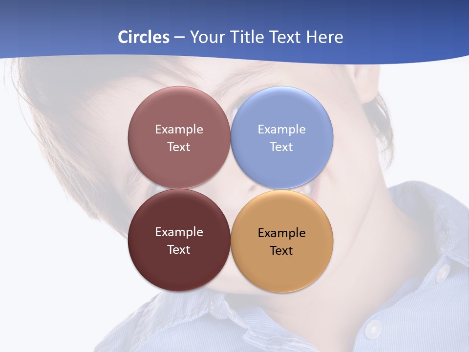 Serious Happy Caucasian PowerPoint Template