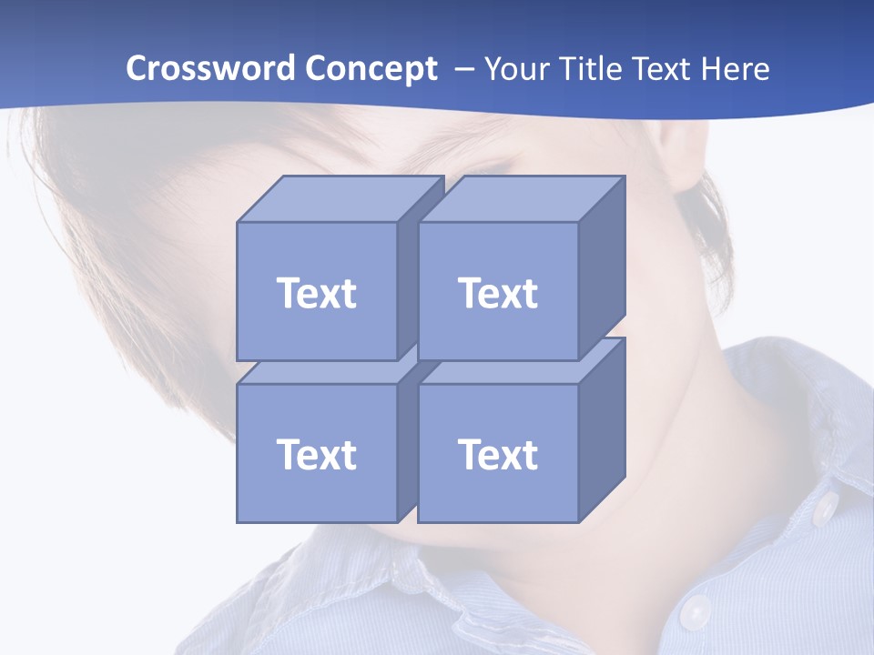 Serious Happy Caucasian PowerPoint Template