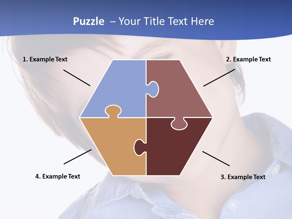 Serious Happy Caucasian PowerPoint Template