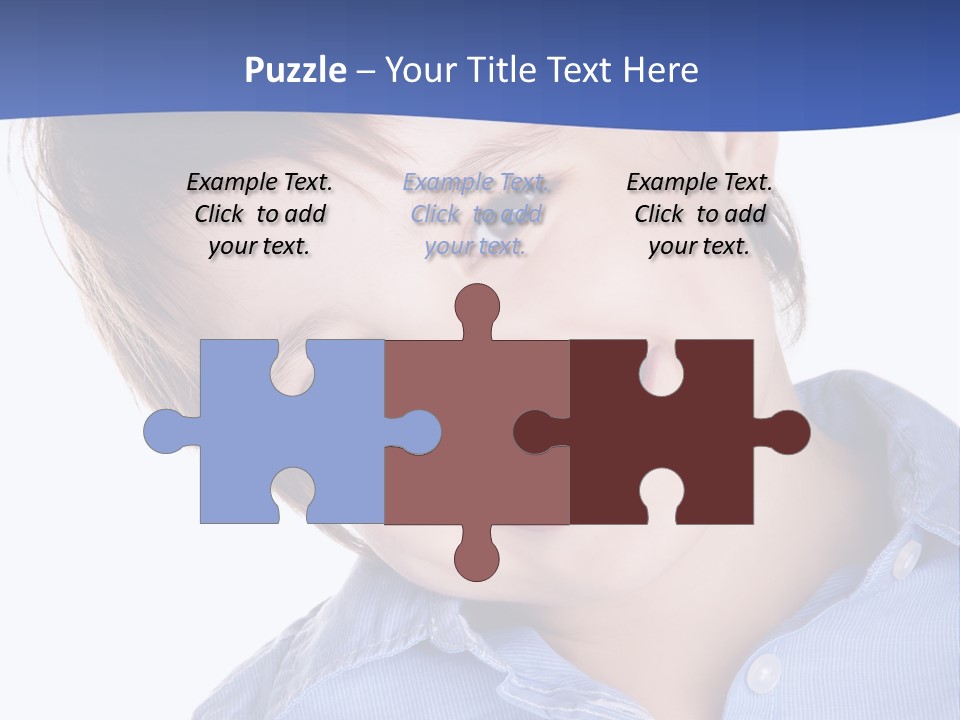 Serious Happy Caucasian PowerPoint Template