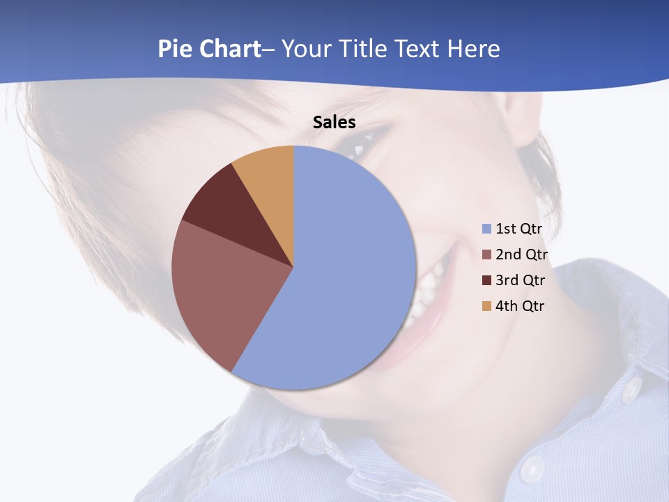 Serious Happy Caucasian PowerPoint Template