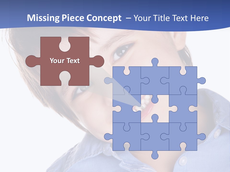 Serious Happy Caucasian PowerPoint Template