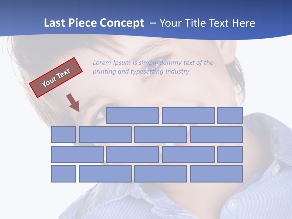 Serious Happy Caucasian PowerPoint Template