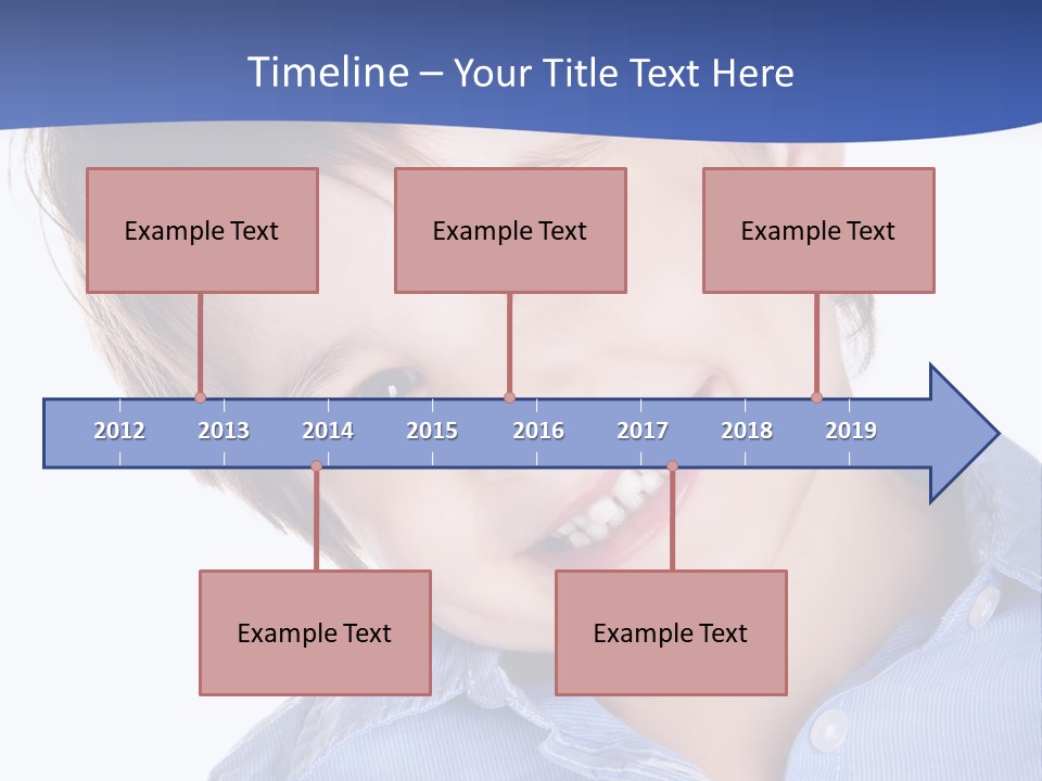 Serious Happy Caucasian PowerPoint Template
