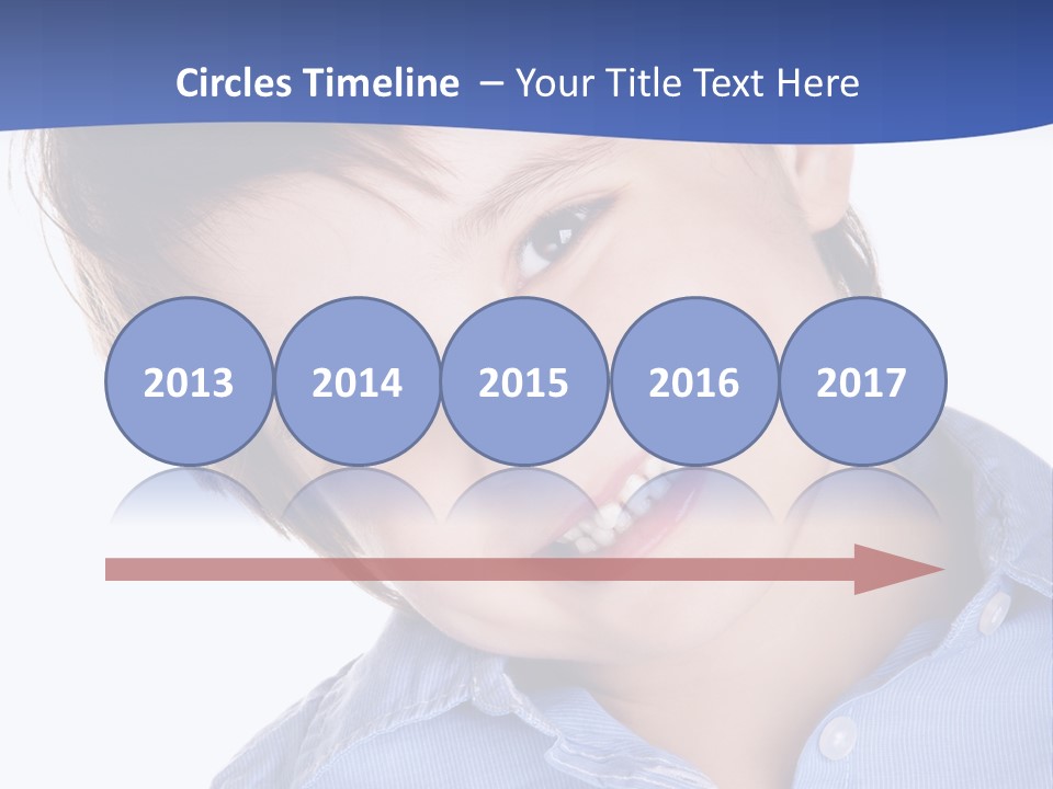 Serious Happy Caucasian PowerPoint Template