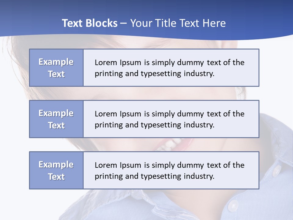Serious Happy Caucasian PowerPoint Template