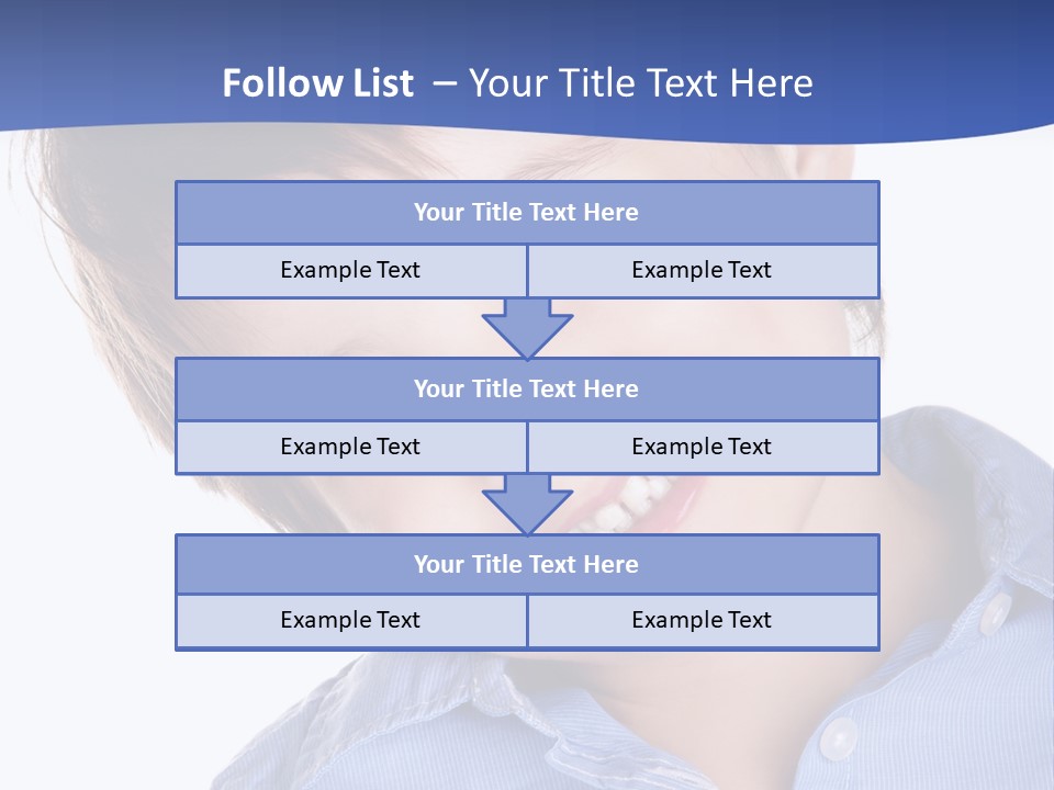 Serious Happy Caucasian PowerPoint Template