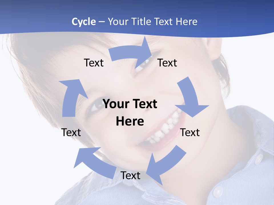 Serious Happy Caucasian PowerPoint Template