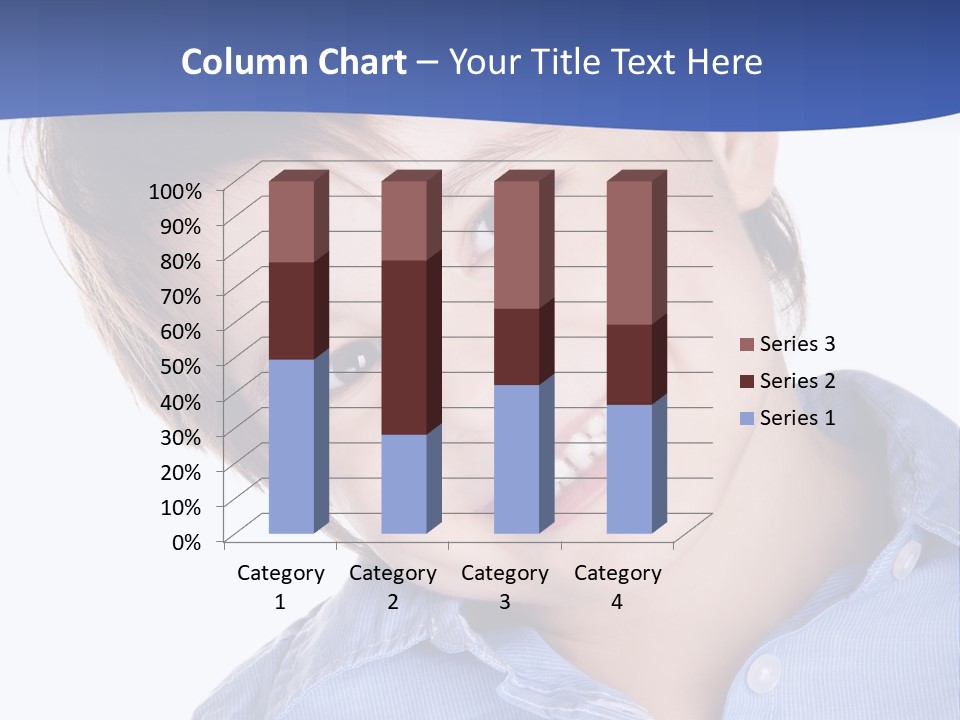 Serious Happy Caucasian PowerPoint Template