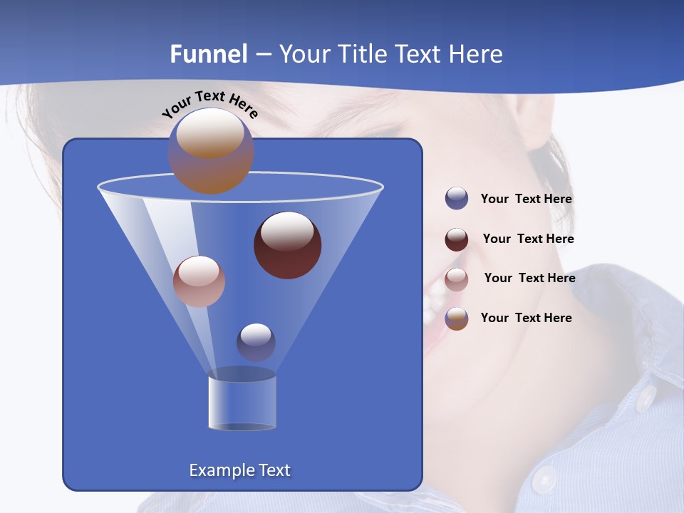 Serious Happy Caucasian PowerPoint Template