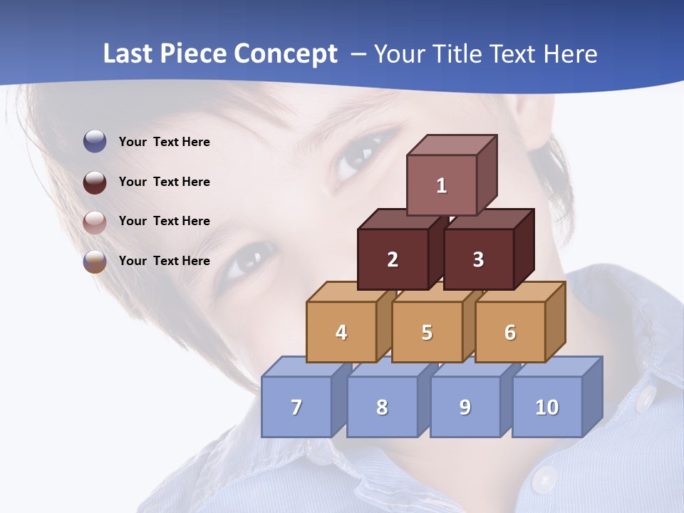 Serious Happy Caucasian PowerPoint Template