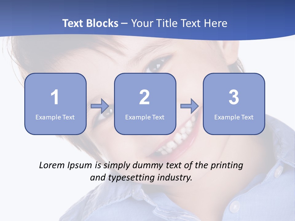 Serious Happy Caucasian PowerPoint Template