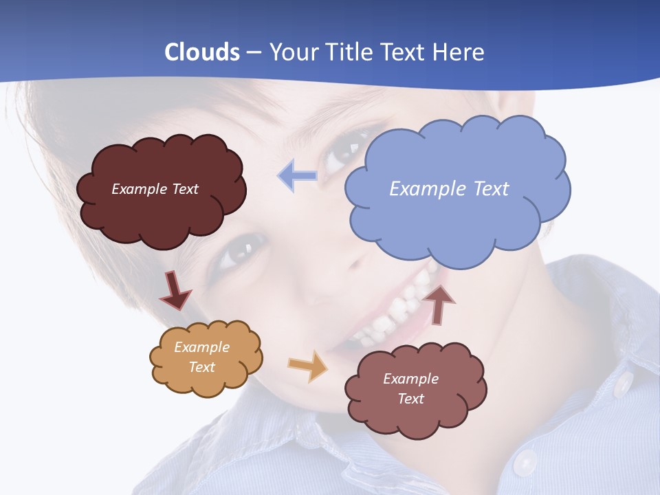 Serious Happy Caucasian PowerPoint Template