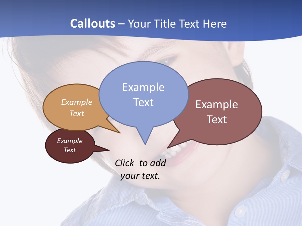 Serious Happy Caucasian PowerPoint Template