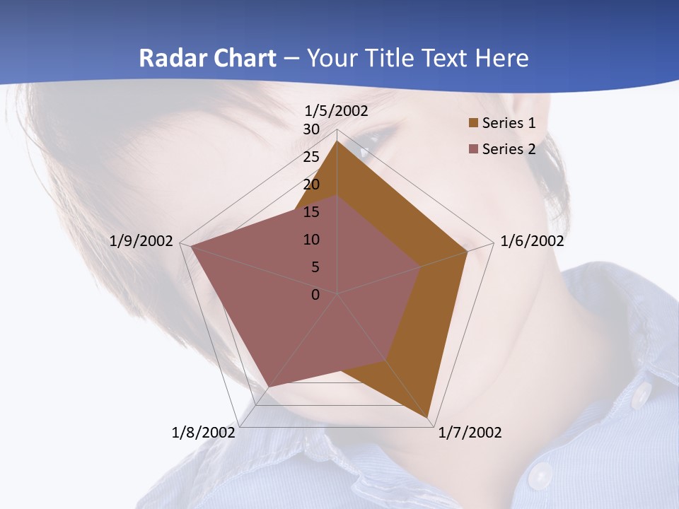 Serious Happy Caucasian PowerPoint Template