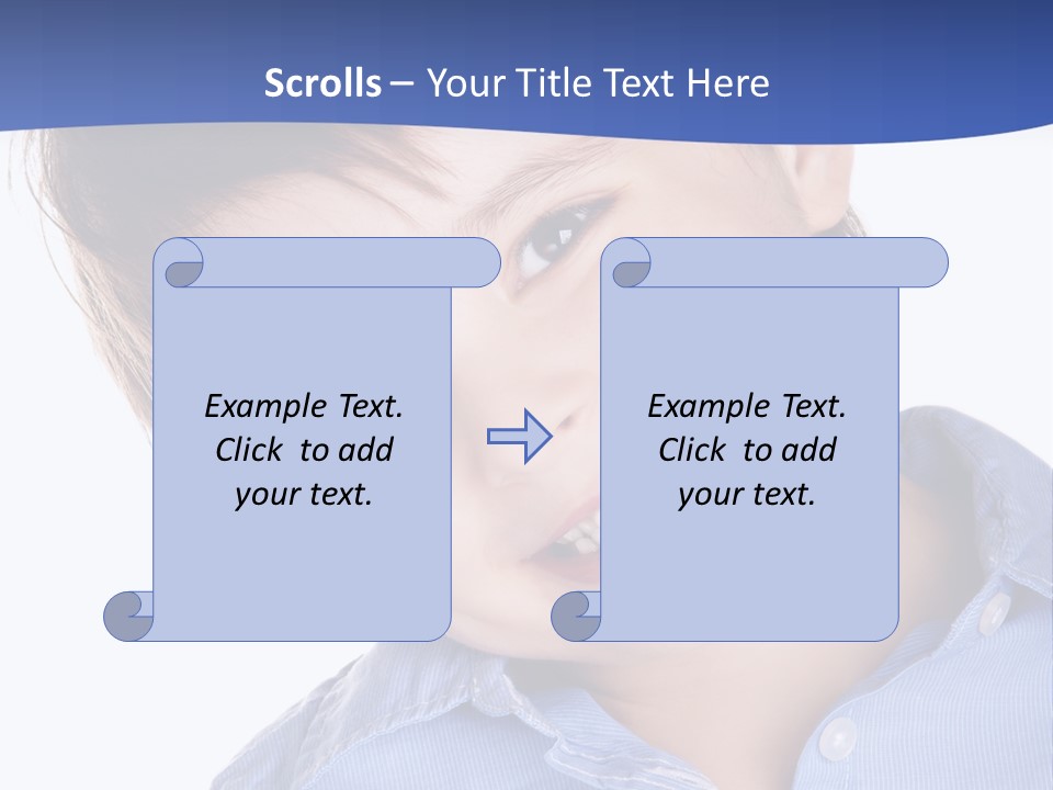 Serious Happy Caucasian PowerPoint Template