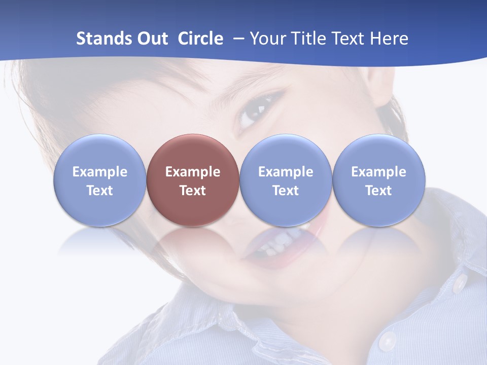 Serious Happy Caucasian PowerPoint Template