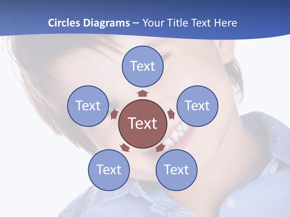 Serious Happy Caucasian PowerPoint Template