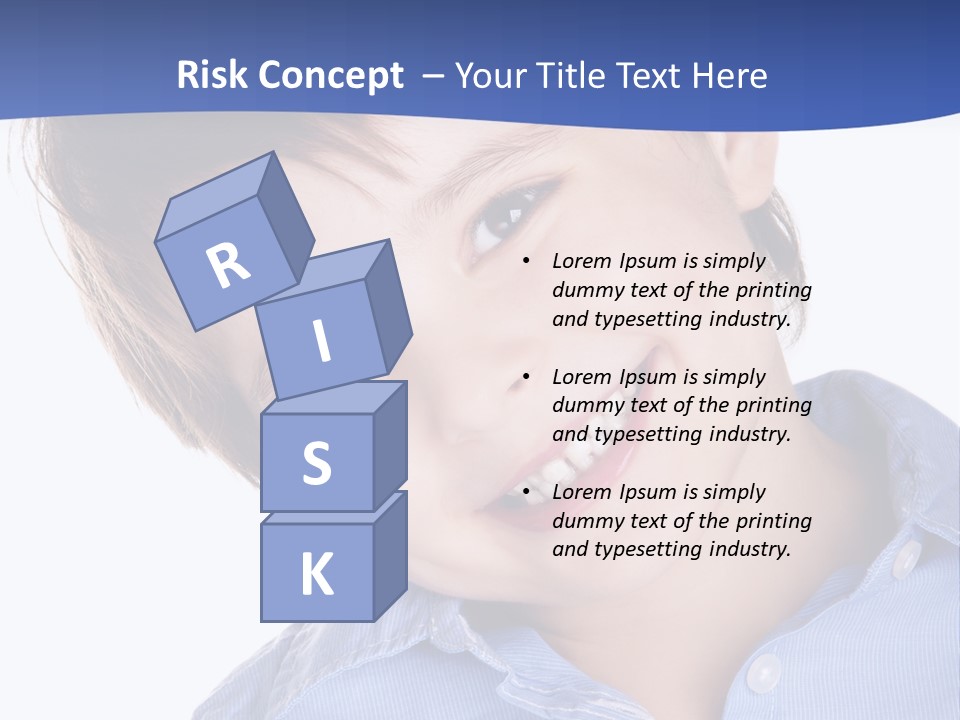 Serious Happy Caucasian PowerPoint Template