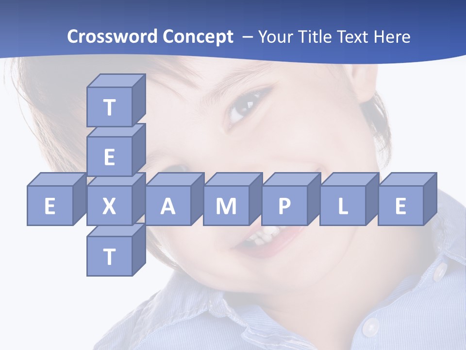 Serious Happy Caucasian PowerPoint Template