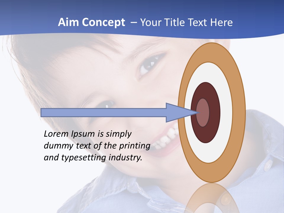Serious Happy Caucasian PowerPoint Template