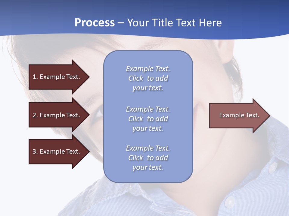 Serious Happy Caucasian PowerPoint Template