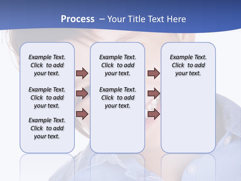 Serious Happy Caucasian PowerPoint Template