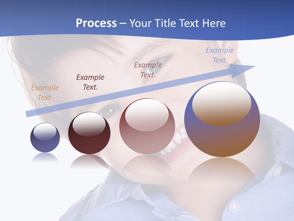 Serious Happy Caucasian PowerPoint Template