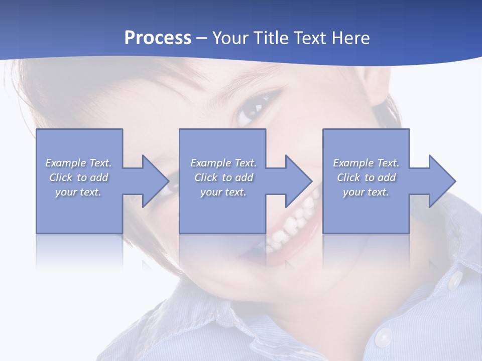 Serious Happy Caucasian PowerPoint Template