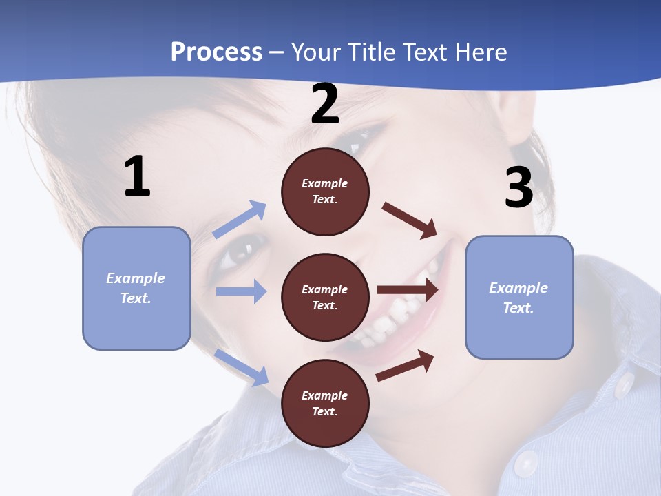 Serious Happy Caucasian PowerPoint Template
