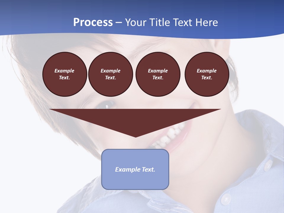 Serious Happy Caucasian PowerPoint Template