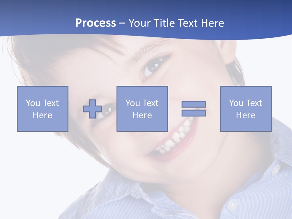 Serious Happy Caucasian PowerPoint Template