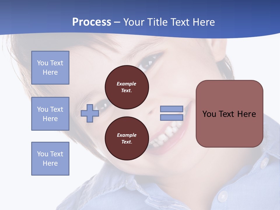 Serious Happy Caucasian PowerPoint Template