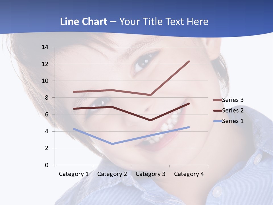 Serious Happy Caucasian PowerPoint Template