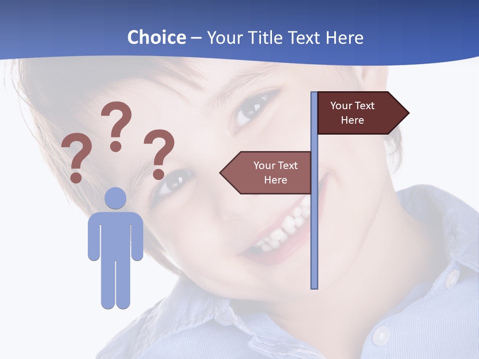 Serious Happy Caucasian PowerPoint Template