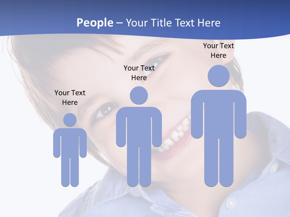 Serious Happy Caucasian PowerPoint Template