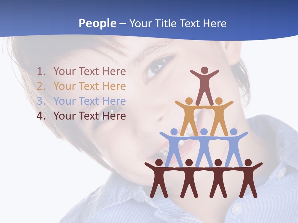 Serious Happy Caucasian PowerPoint Template