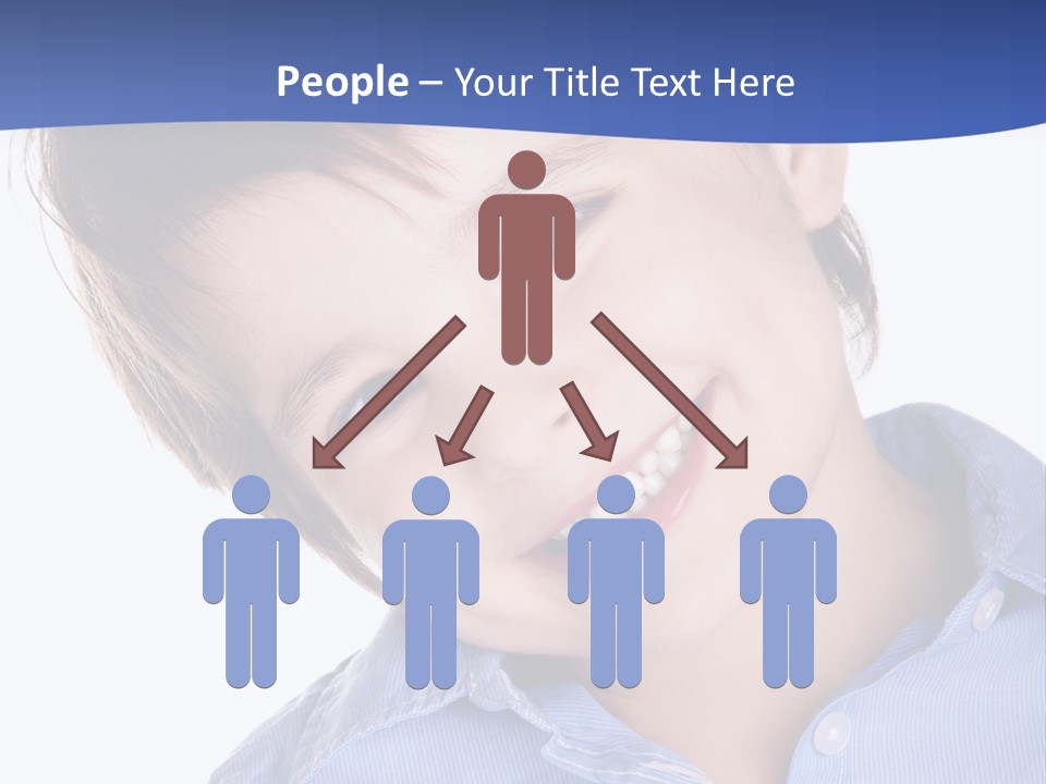 Serious Happy Caucasian PowerPoint Template