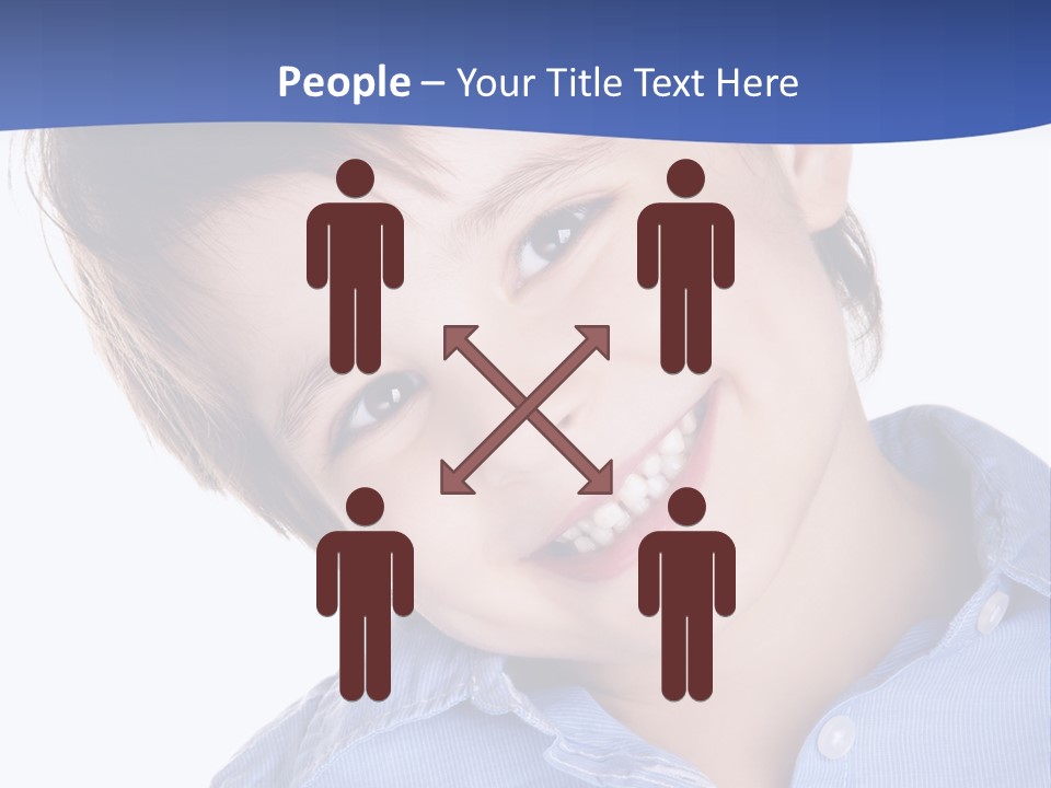 Serious Happy Caucasian PowerPoint Template