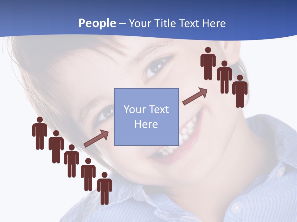 Serious Happy Caucasian PowerPoint Template