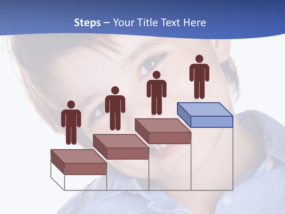 Serious Happy Caucasian PowerPoint Template