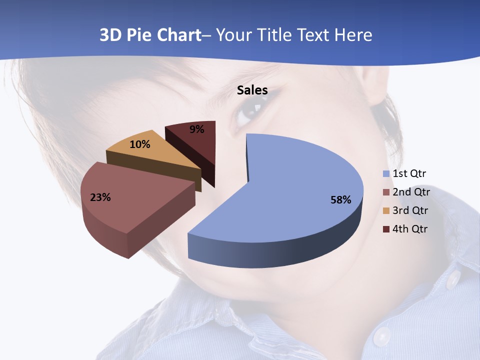 Serious Happy Caucasian PowerPoint Template